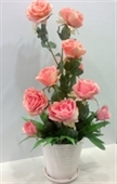 תמונה של שיח ורדים-פרחי משי